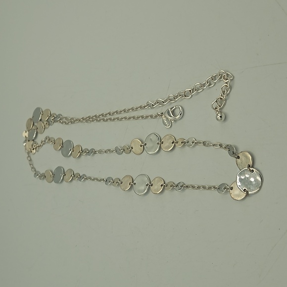 Chico's Jewelry - Chico's Silver Disc Chain Link Necklace